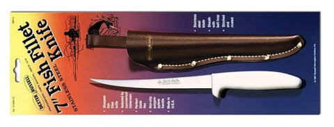 7 Inch Narrow Fillet Knife With Leather Sheath – Sani-Safe®  S133N-7C-28313