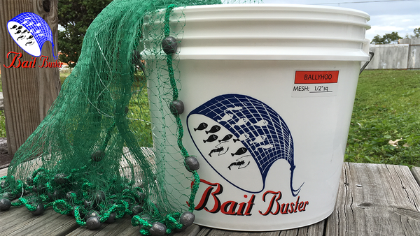 1 2 fish net Bait Buster Ballyhoo Cast Nets 1/2" Sq. Mesh