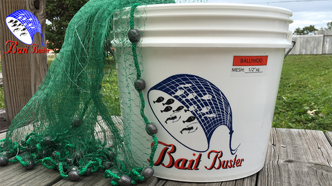 Bait Buster Ballyhoo Cast Nets 1/2" Sq. Mesh