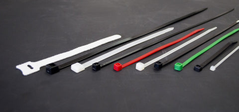 TIE-N-LOCK Cable Ties - 50lb White, Black, Green, or Red
