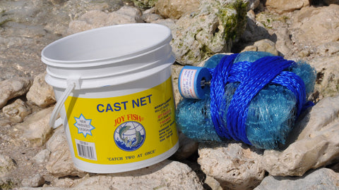 Joy Fish Mullet Cast Nets with 1" Sq. Mesh