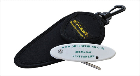 Patented venting tool, stainless steel needle with pouch and belt clip
