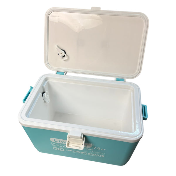 Lee Fisher Sports Live Bait Cooler 7.5 Quart with Mesh Basket