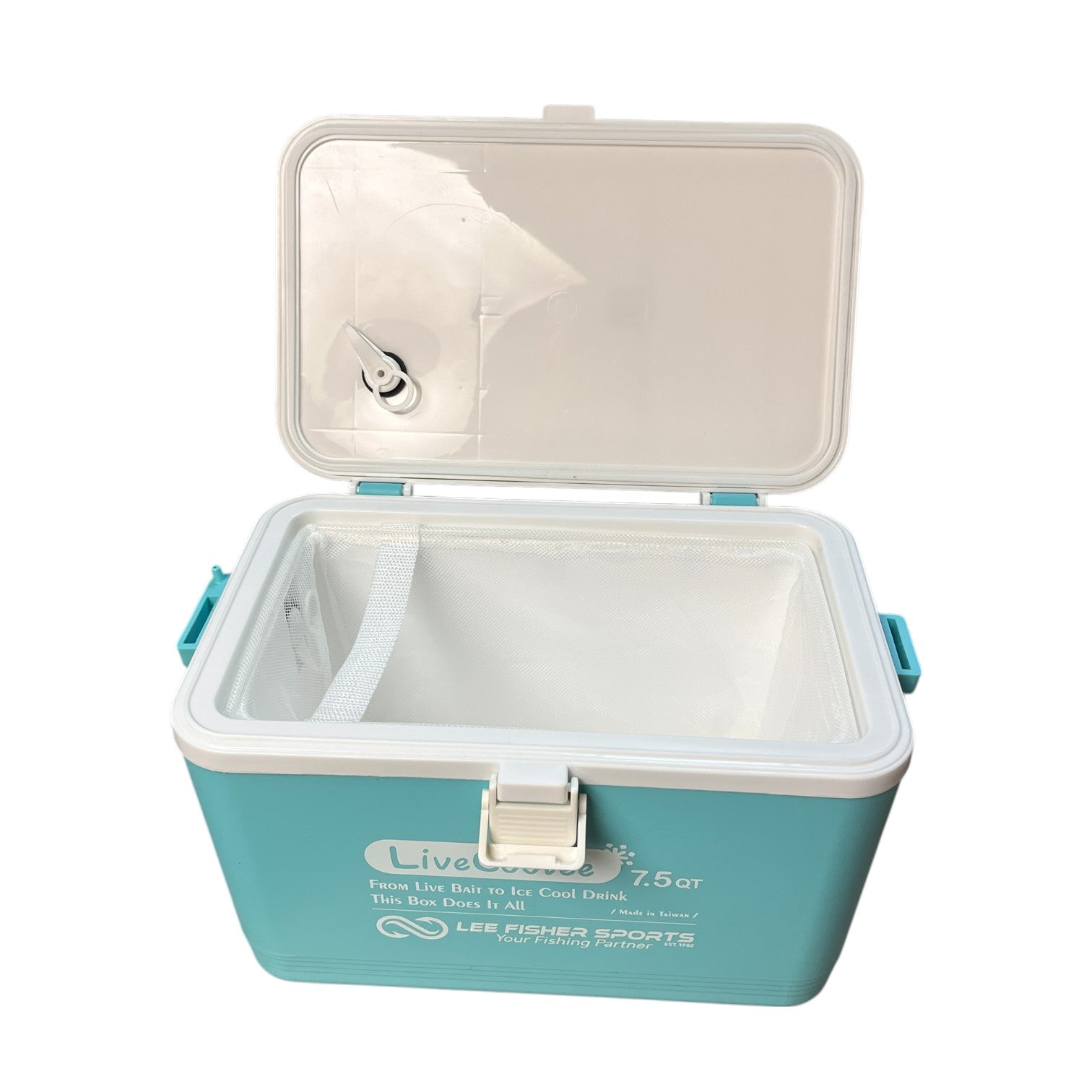 Lee Fisher Sports Live Bait Cooler 7.5 Quart with Mesh Basket – Lee Fisher Fishing Supply