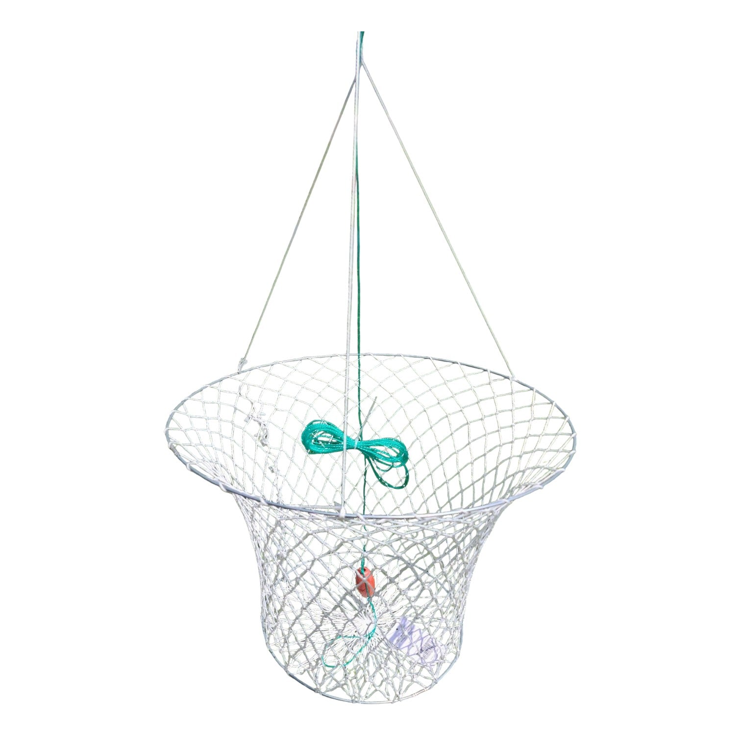Double ring cotton crab net with float and rope – Lee Fisher Fishing Supply Double ring cotton crab net with float and rope – Lee Fisher Fishing Supply