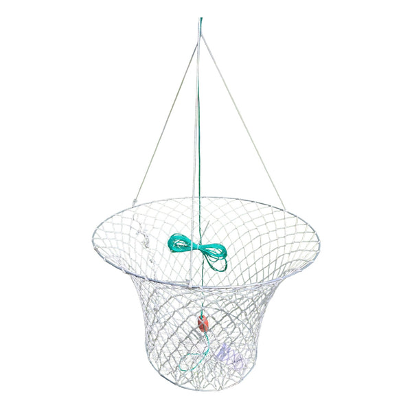 Double ring cotton crab net with float and rope