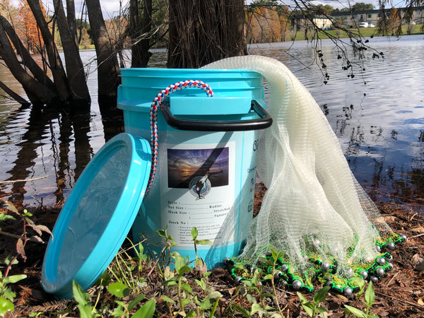 Humpback Cast Net - Minnow Net 1/4" Sq. Mesh