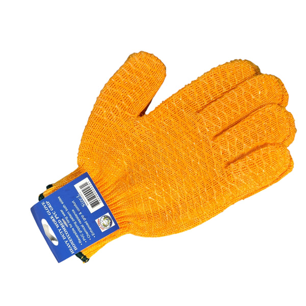 Gloves - Orange Vinyl Coated Gloves (Pair)