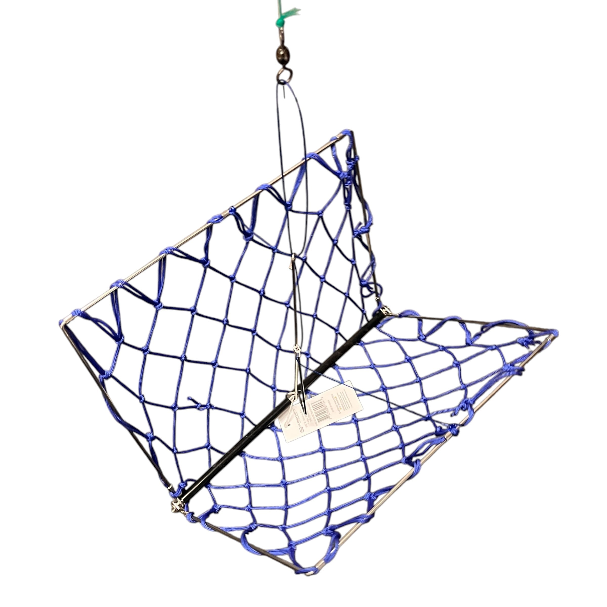 crab nets for pier fishing Ranger Wood Handle 860 3/16 mesh grid Lee Fisher Sports Folding Rectangular