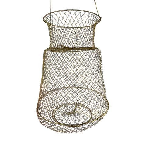 Lee Fisher Sports Medium Wire Fish Basket – Durable 13"x18" Fish Storage & Live Transport Basket with Wire Handle
