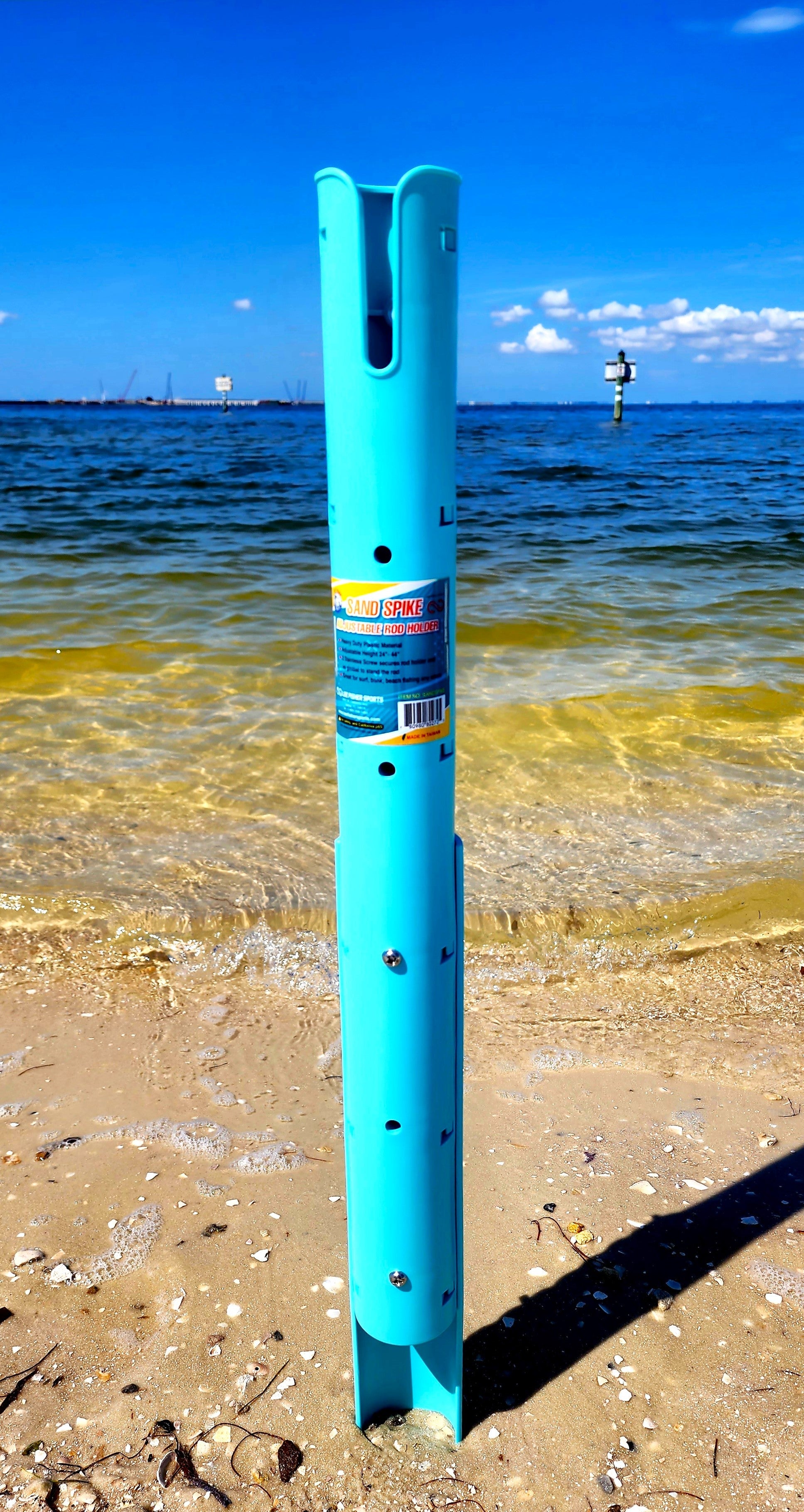 Spike Rod In Ground Fishing Pole Holder Adjustable Sand Spike Rod Holder-Great For Surf, Bank, Beach Fishing, From 24" Expand To 44" Spike Rod In Ground Fishing Pole Holder Adjustable Sand Spike Rod Holder-Great For Surf, Bank, Beach Fishing, From 24" Expand To 44"
