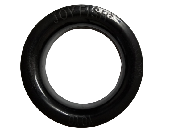 black plastic fishing reel that says reel in and release Hand Reel Cuban Yo-Yo 7"- Black