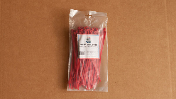 TIE-N-LOCK Cable Tie 50 Lb Test - Red Pack