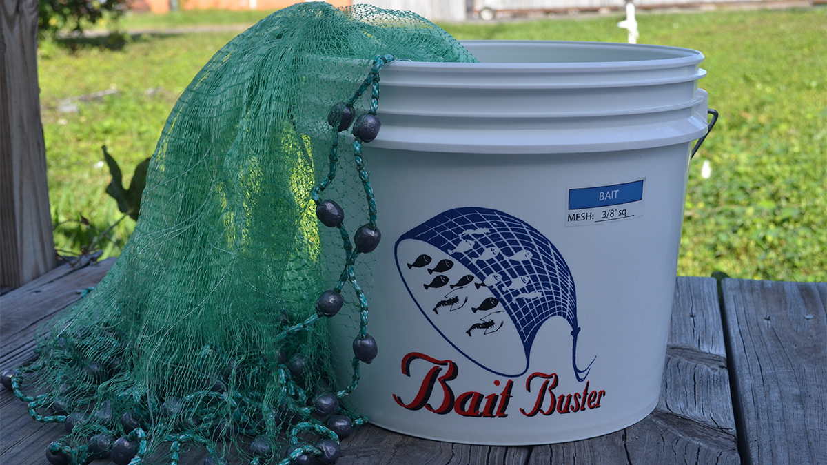 bimbus fish nets Cast Nets - Bait Buster Bait 3/8" Sq Mesh