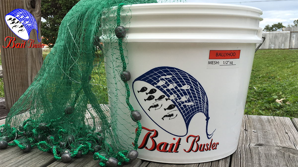 Bait Buster Ballyhoo Cast Nets 1/2" Sq. Mesh Bait Buster Ballyhoo Cast Nets 1/2" Sq. Mesh