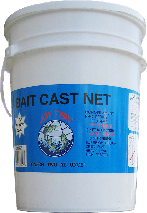 Joy Fish Bait Cast Net (3/8 sq. Mesh)