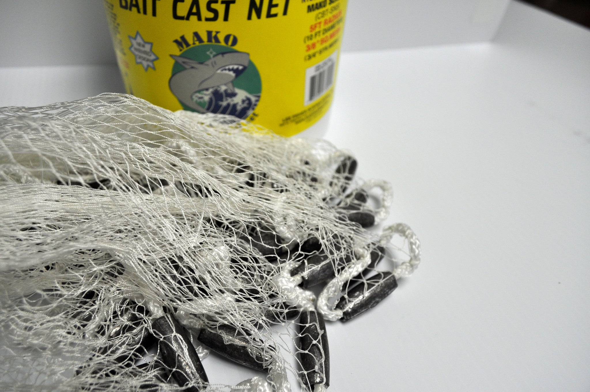 Cast Nets- Mako Nylon Bait Net 3/8 Cast Nets- Mako Nylon Bait Net 3/8
