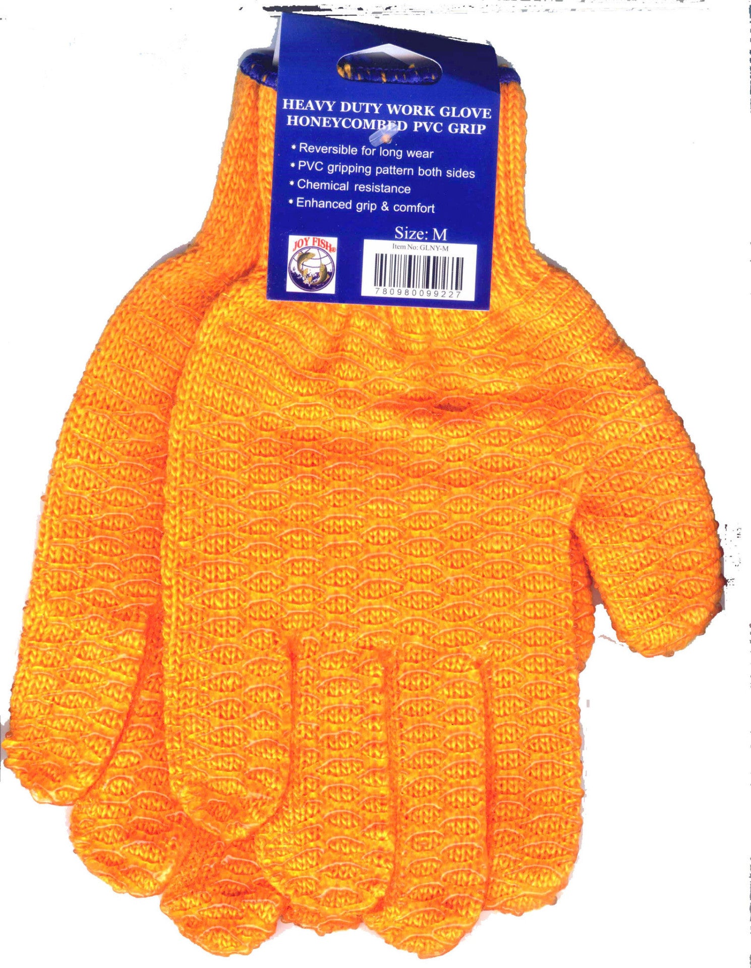 fishing gloves for braided line Gloves - Orange Vinyl Coated