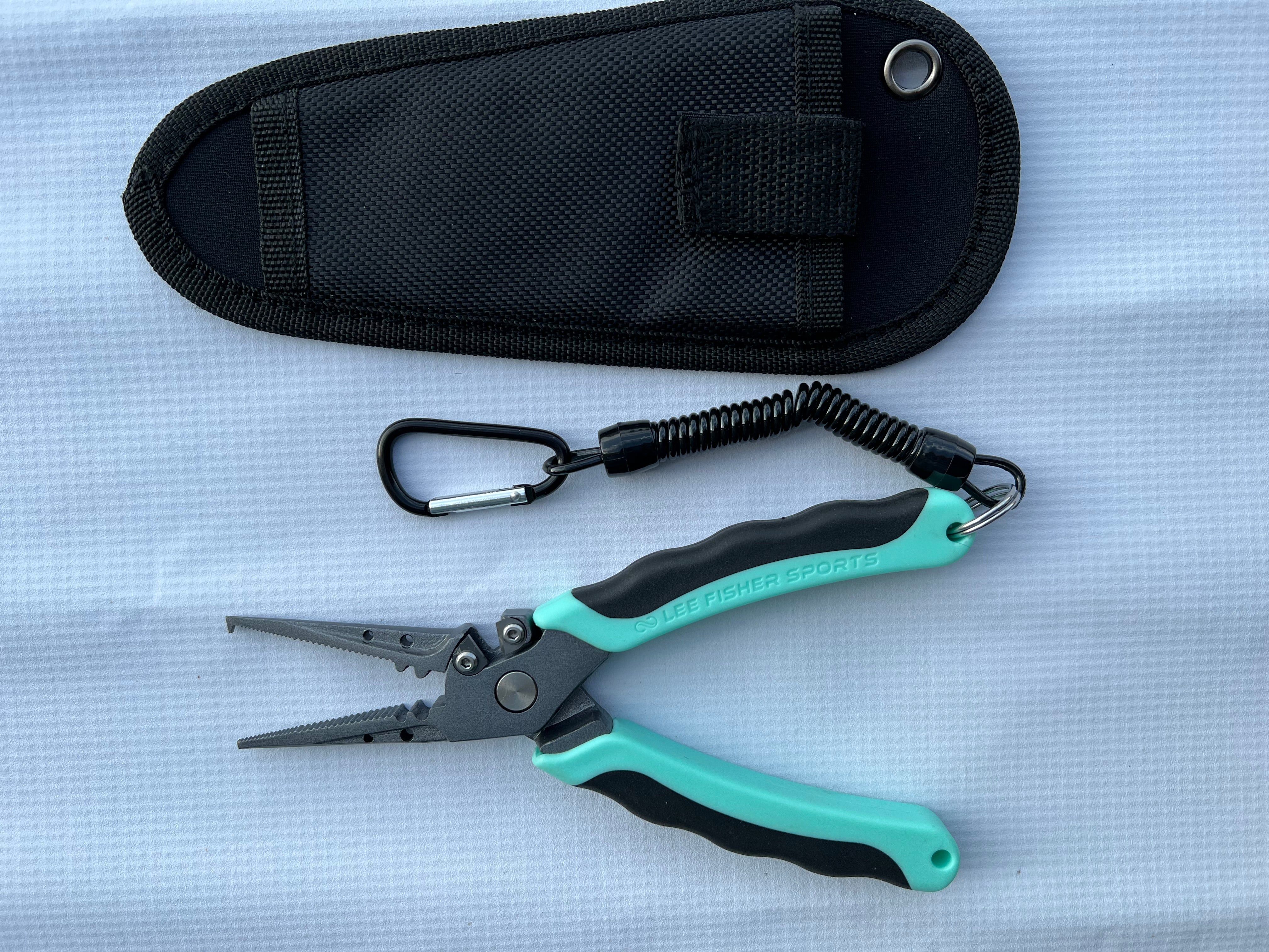 best heavy duty split ring pliers for fishing lures 7.5" Stainless Steel 420 super grade Split Ring Plier with Tungsten Cu – Lee Fisher Fishing Supply