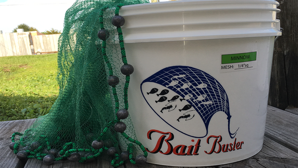 Bait Buster Minnow Cast Nets 1/4" Sq. Mesh