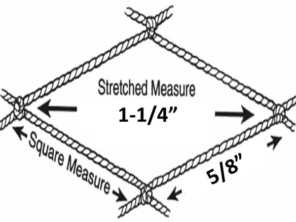 Poly Knotless Netting No.06 (380/9) x 200 md x 100 lbs