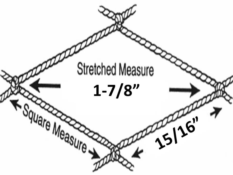 Poly Knotless Netting No.07 (380/12) x 200 md x 100 lbs – Lee Fisher Fishing  Supply