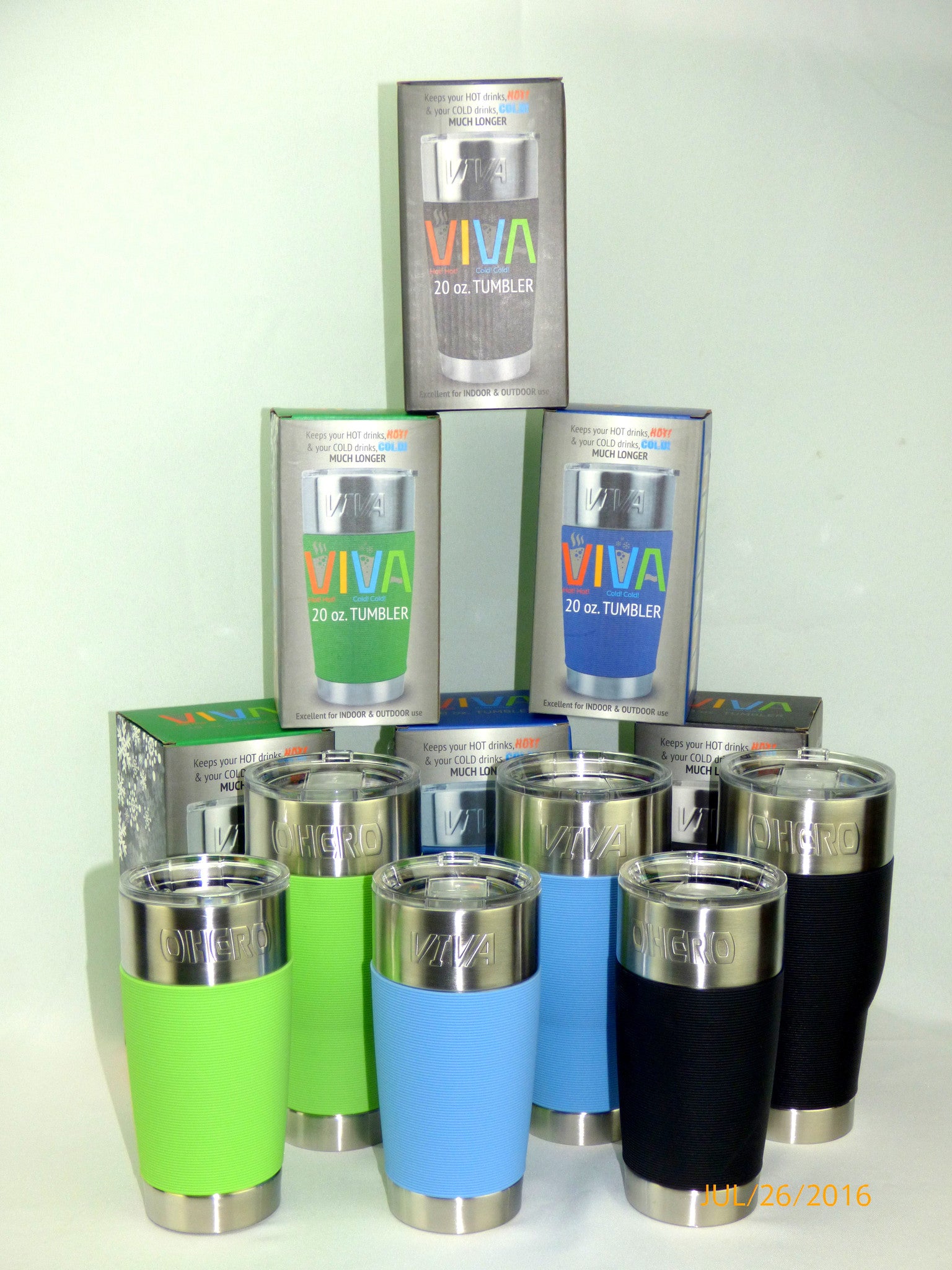 VIVA TUMBLER-30 OZ Keep drink HOT,COLD much longer and Keep VIVA