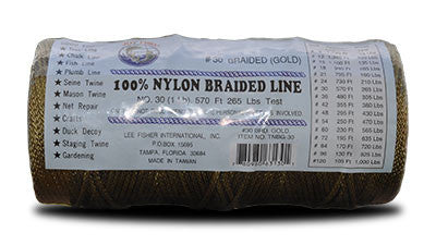 Nylon Braided Twine – Gold