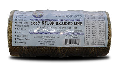 Twine - Net Making Supplies  Fishing & Net Supplies – tagged Twines_Nylon  Braided – Gold – Lee Fisher Fishing Supply