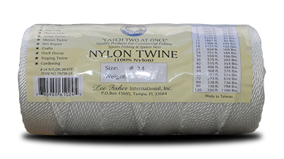 1/4 lb. Twisted Nylon Twine - Green / White– H&H Lure Company