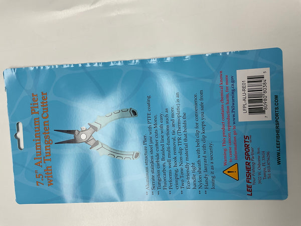 Aluminum 7.5" Plier with Tungsten Cutter
