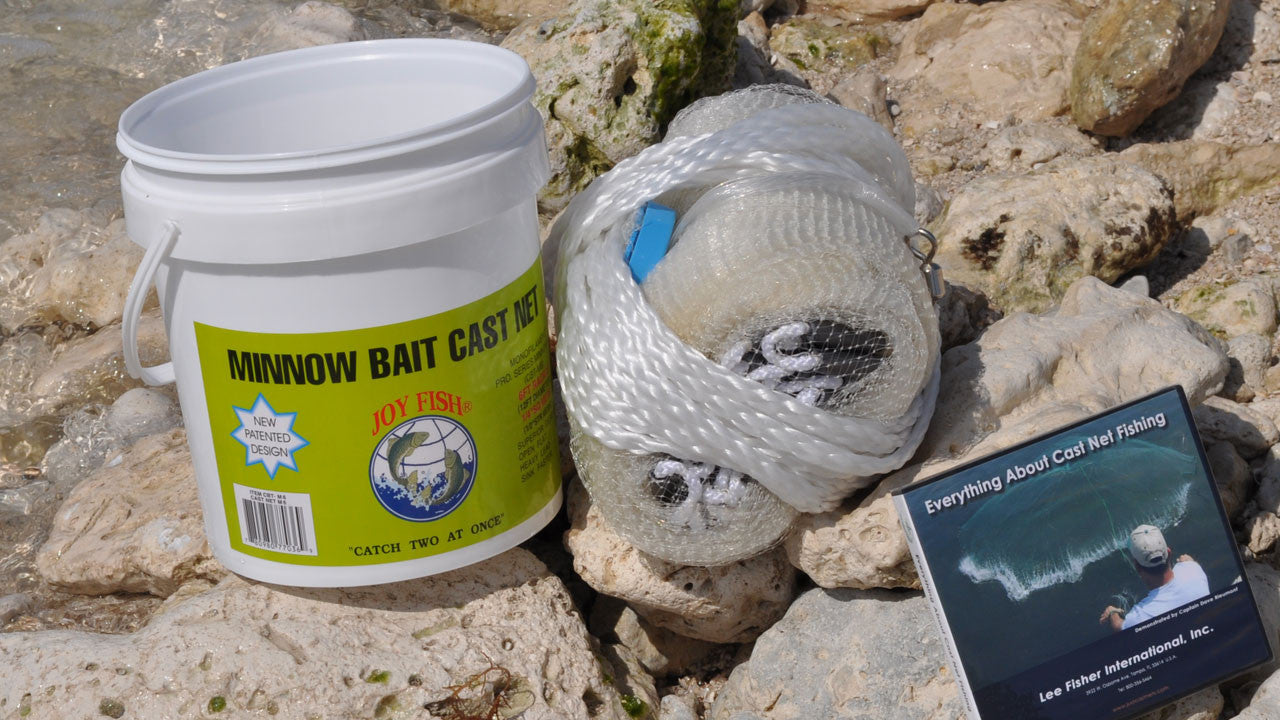 1 4 fish netting Joy Minnow Cast Nets CBT-M12, 12 ft. Radius, 1/4" Sq. Mesh and 1.25 lb of lead per foot Joy Fish Minnow Cast Net