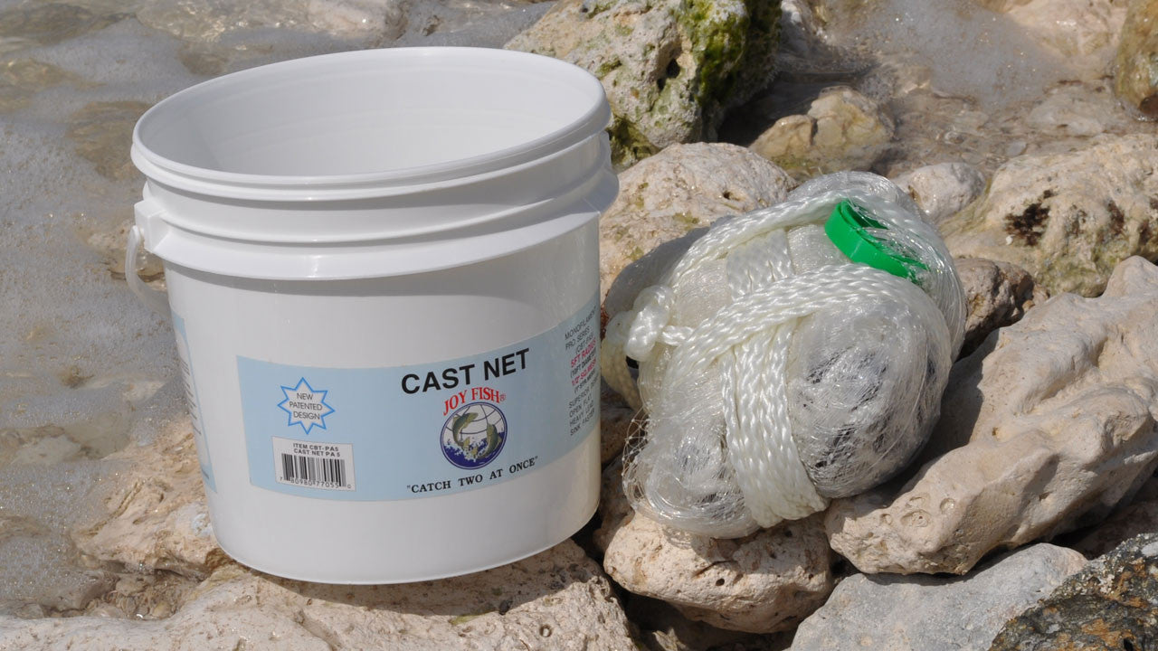 Cast Nets- Joy Fish Professional Bait Net 1 Sq. Mesh – Lee Fisher Fishing  Supply