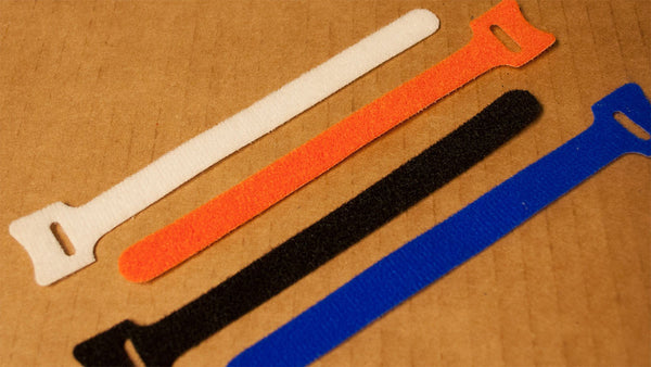 TIE-N-LOCK Grip Cable Ties - Black, White, Blue, Orange, Red
