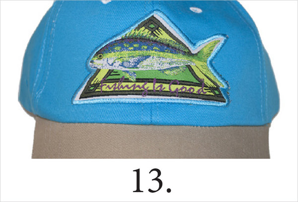 13. Hat-Yellowtail (light blue-tan)