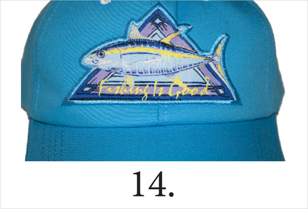 14. Hat-Yellowfin (light blue)