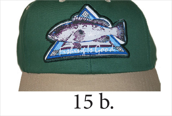 15b. Hat-Gaggrouper (green-tan)