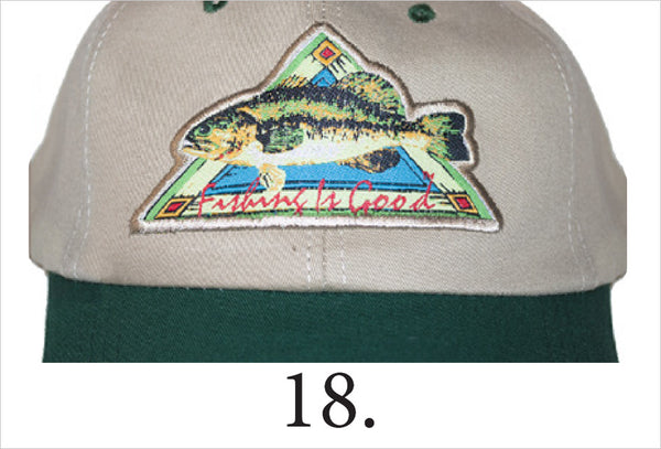 18. Hat-Largemouthbass (tan-green)
