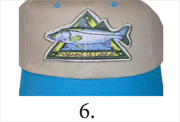 6. Hat-Snook (tan-light blue)