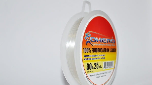 Ohero 100% Fluorocarbon Leader 200 Yard Spool