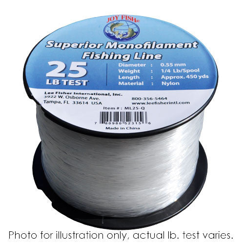 Joy Fish Monofilament Fishing Line 1/4 LB Spool Joy Fish Monofilament Fishing Line 1/4 LB Spool