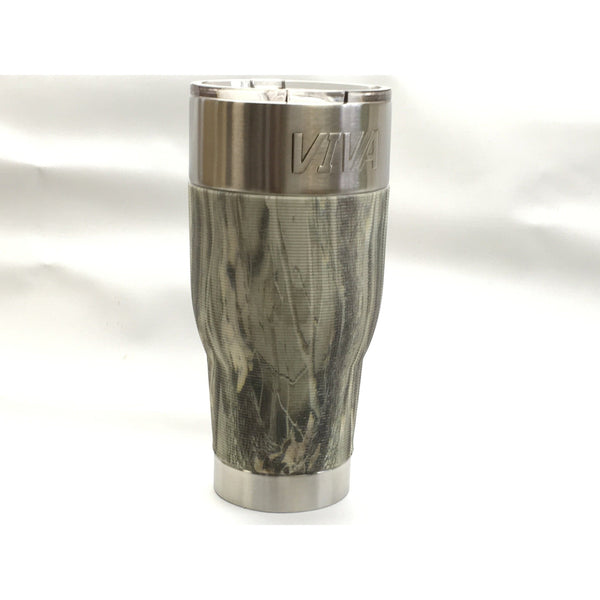 Ohero Fishing Accessories VIVA Tumbler 30 oz-best functionality with Light Camo sleeves.