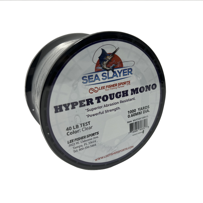 Sea Slayer-HYPER TOUGH MONO Premium Monofilament Fishing Line, 1000 Yards package Sea Slayer-HYPER TOUGH MONO Premium Monofilament Fishing Line, 1000 Yards package