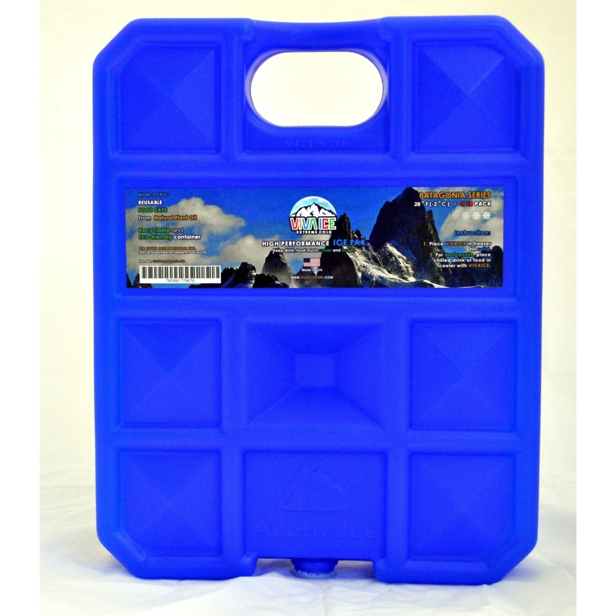 cooler fishing accessories Viva Patagonia Ice Packs-28 F Degree 2.5lbs